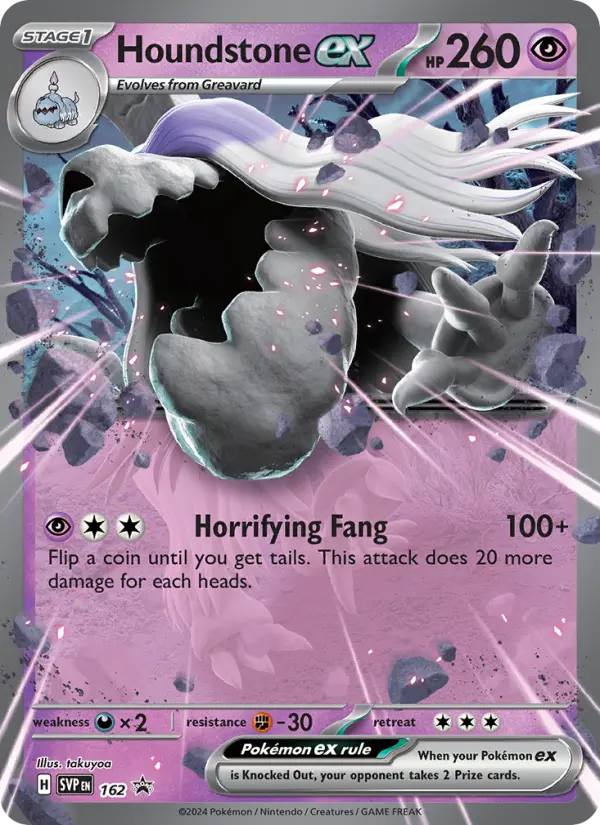 Houndstone ex — SVP Black Star Promos card #162