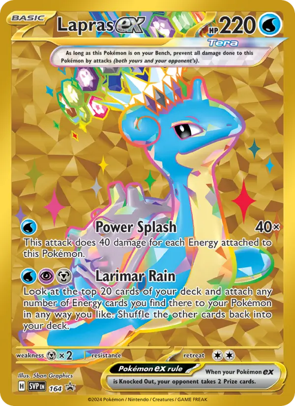 Lapras ex — SVP Black Star Promos card #164