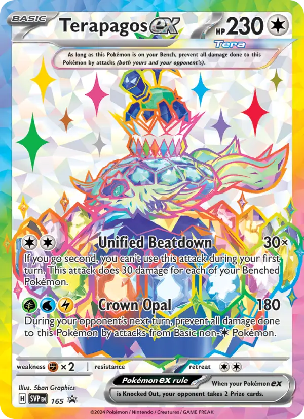 Terapagos ex — SVP Black Star Promos card #165