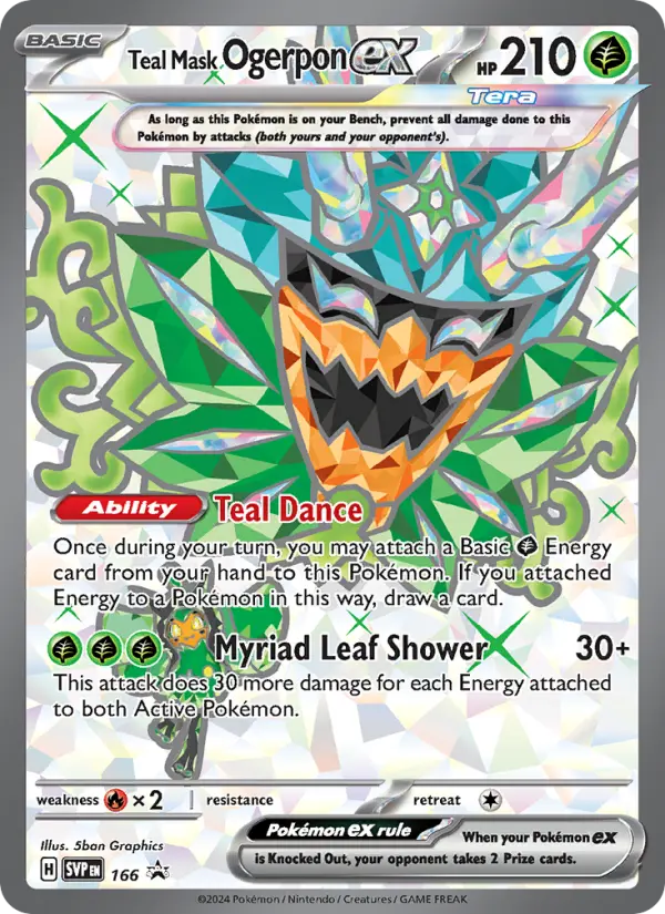 Teal Mask Ogerpon ex — SVP Black Star Promos card #166