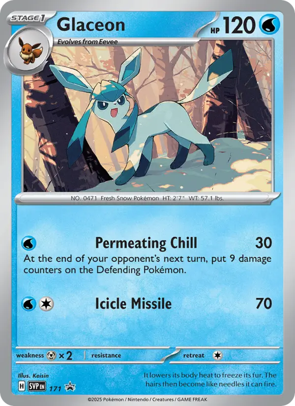 Glaceon — SVP Black Star Promos card #171