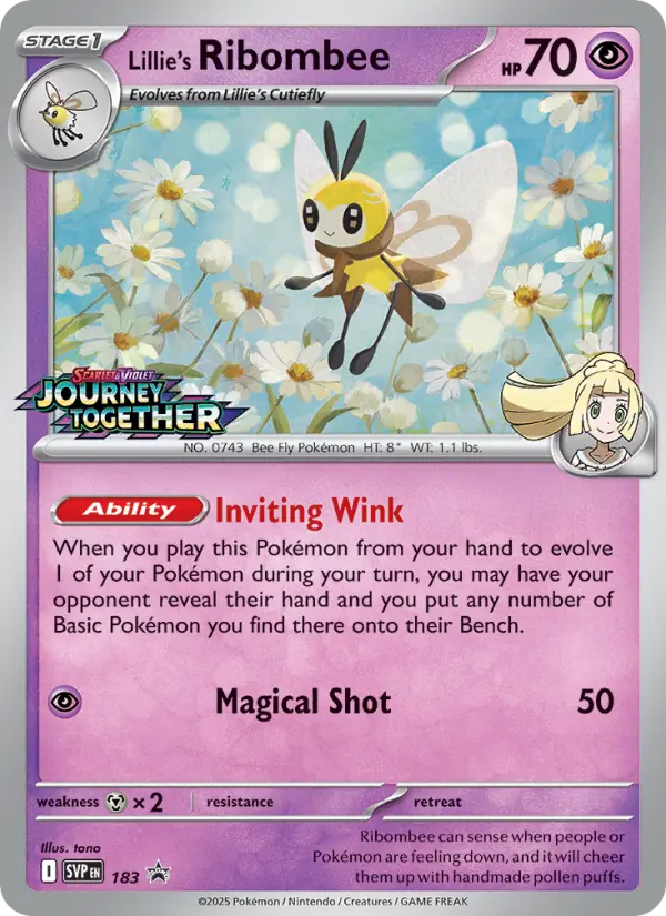 Lillie's Ribombee — SVP Black Star Promos card #183