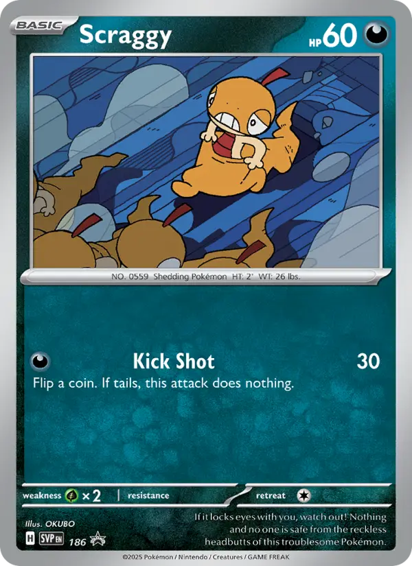 Scraggy — SVP Black Star Promos card #186