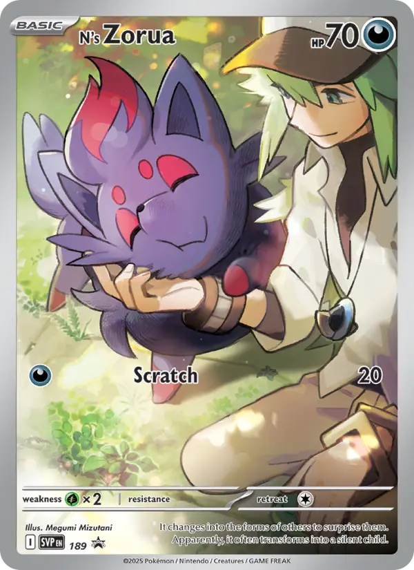 N's Zorua — SVP Black Star Promos card #189