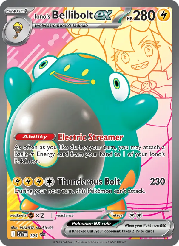 Iono's Bellibolt ex — SVP Black Star Promos card #194