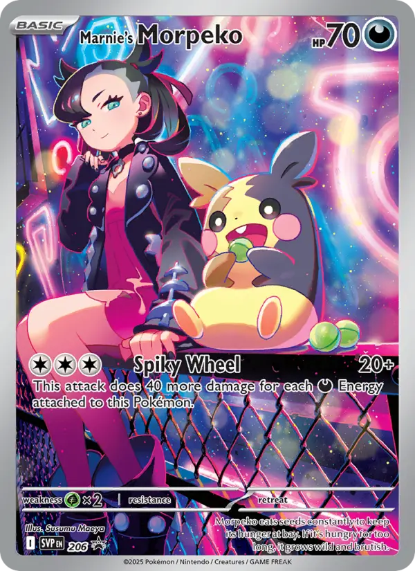 Marnie's Morpeko — SVP Black Star Promos card #206