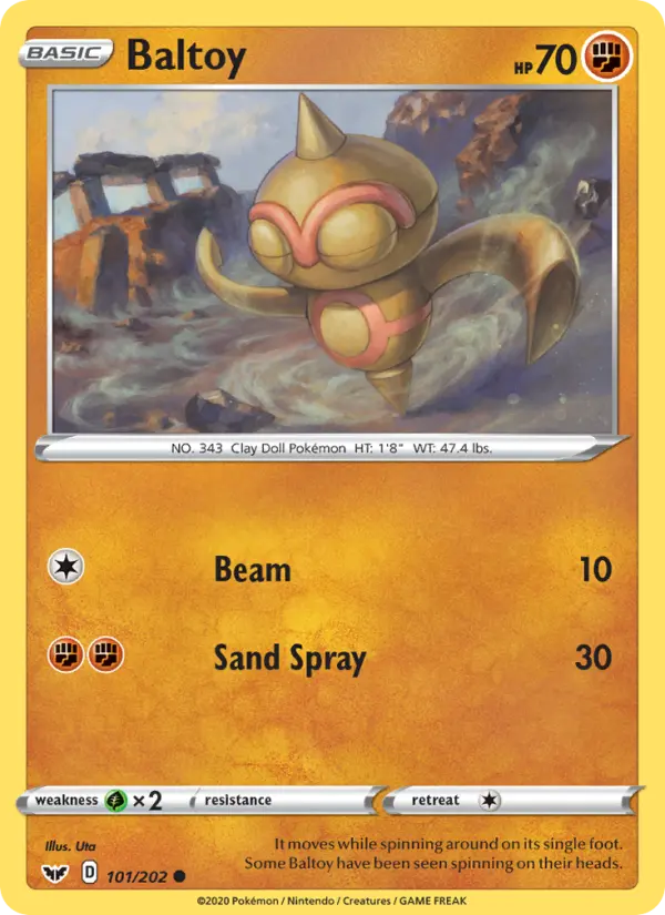 Baltoy — Sword & Shield card #101