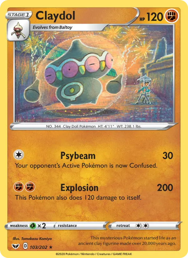 Claydol — Sword & Shield card #103