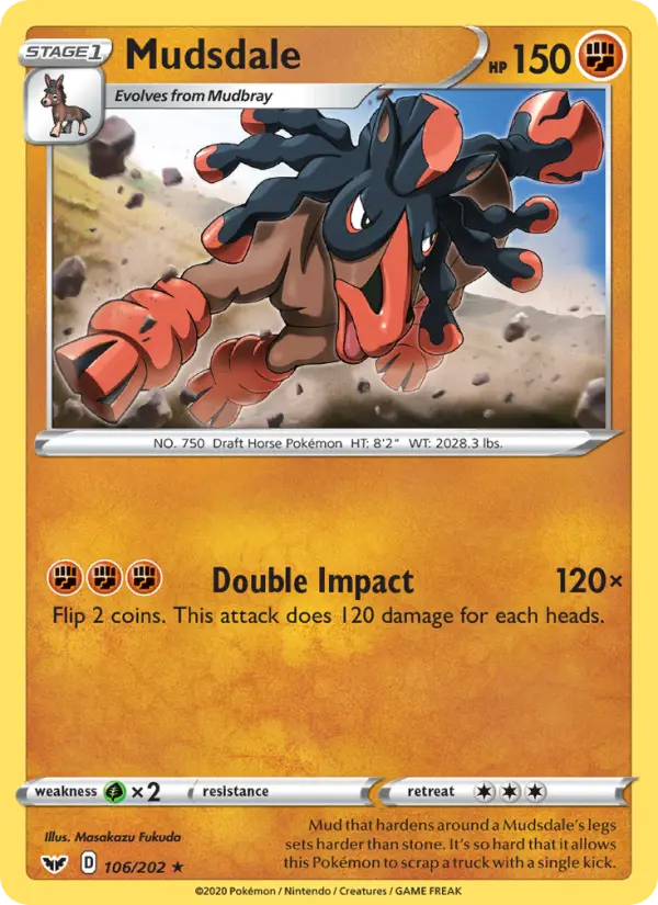Mudsdale — Sword & Shield card #106