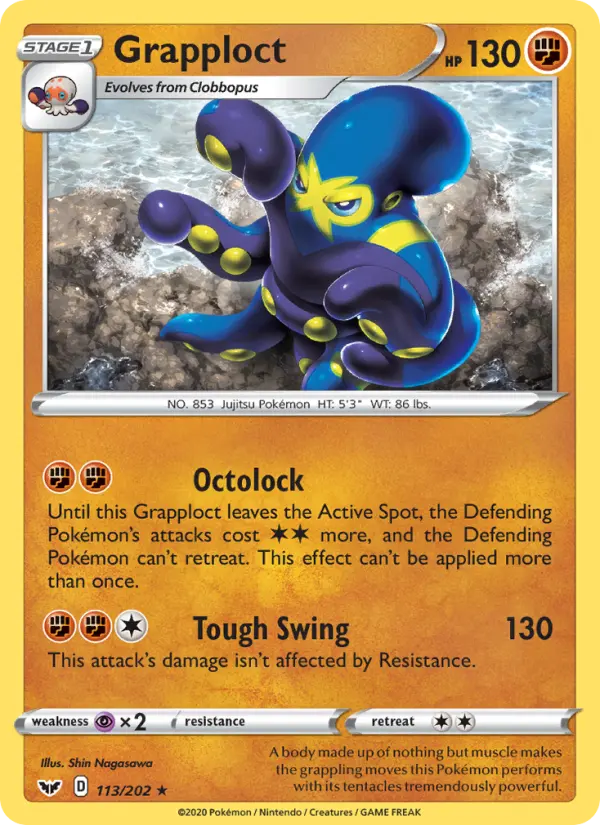 Grapploct — Sword & Shield card #113