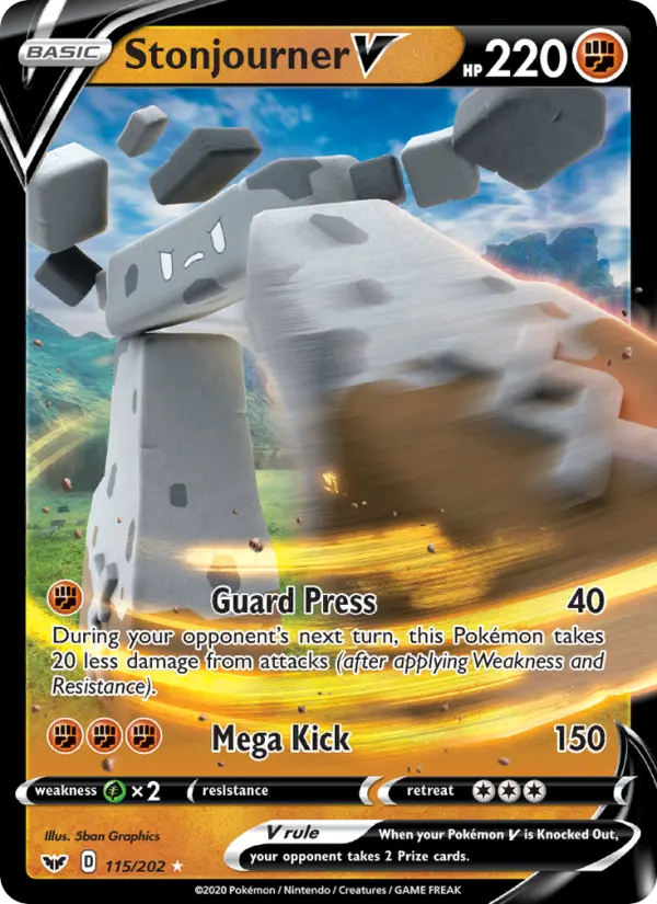 Stonjourner V — Sword & Shield card #115