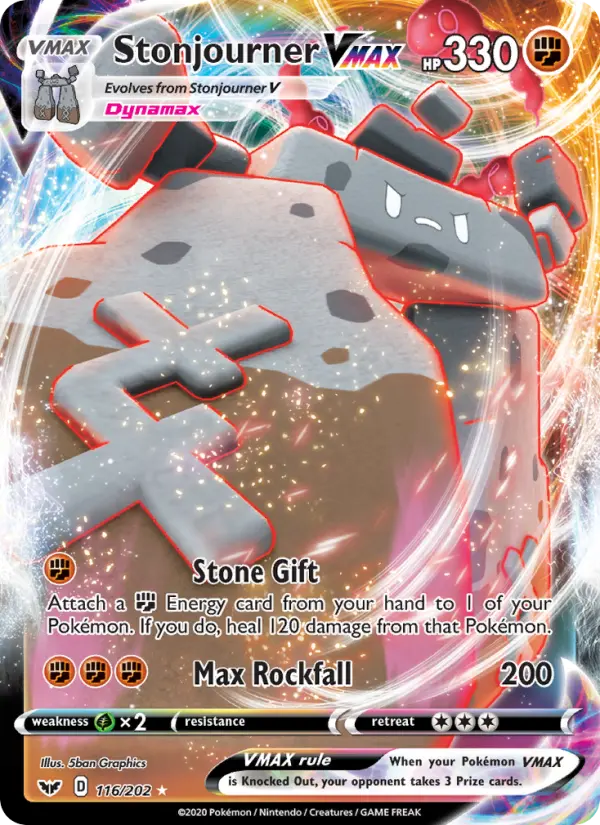 Stonjourner VMAX — Sword & Shield card #116