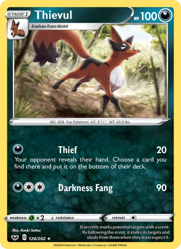 Thievul — Sword & Shield card #126