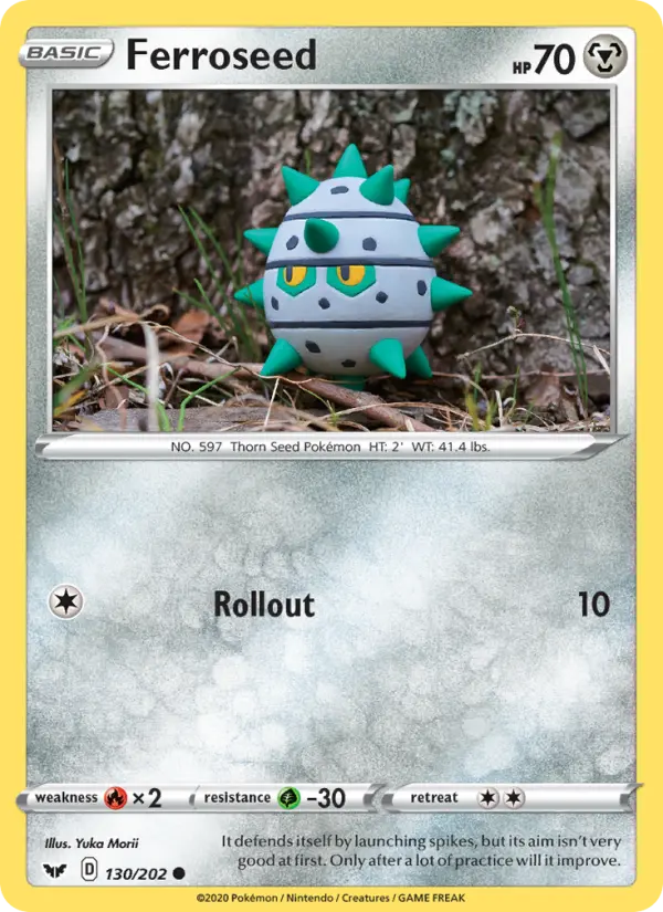 Ferroseed — Sword & Shield card #130