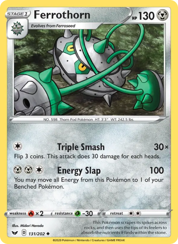 Ferrothorn — Sword & Shield card #131