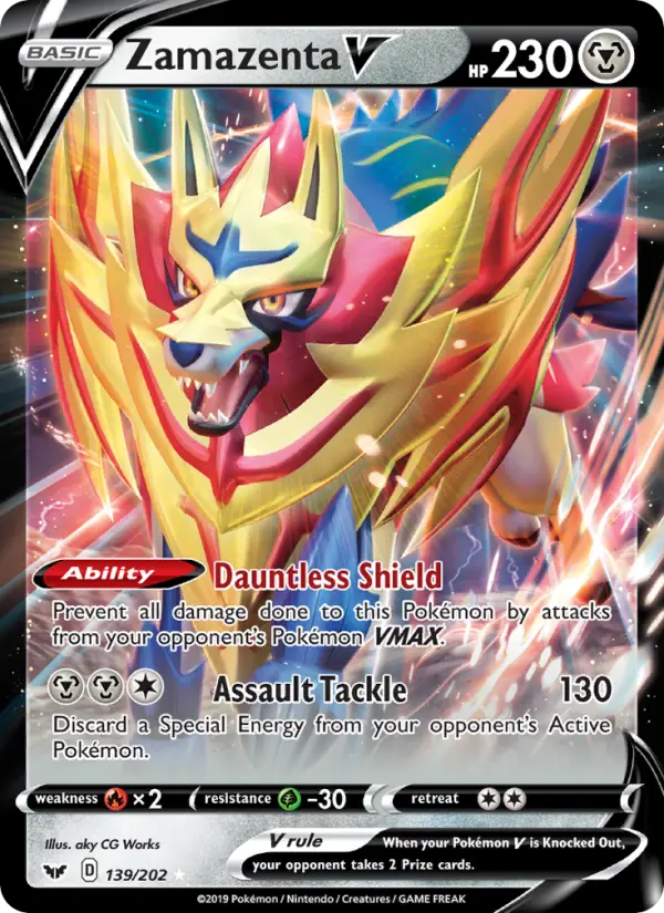 Zamazenta V — Sword & Shield card #139