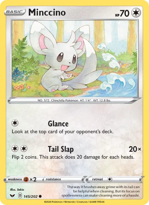 Minccino — Sword & Shield card #145