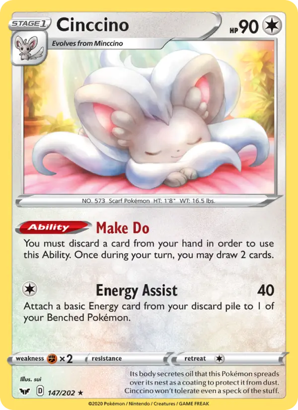 Cinccino — Sword & Shield card #147