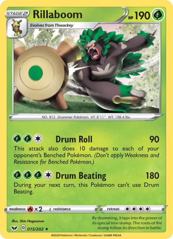 Rillaboom — Sword & Shield card #15