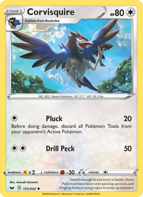 Corvisquire — Sword & Shield card #151