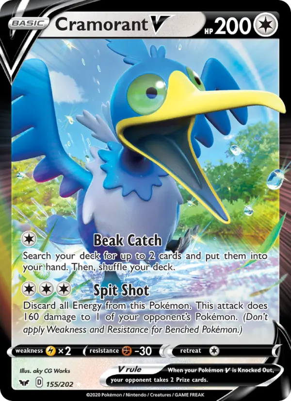 Cramorant V — Sword & Shield card #155