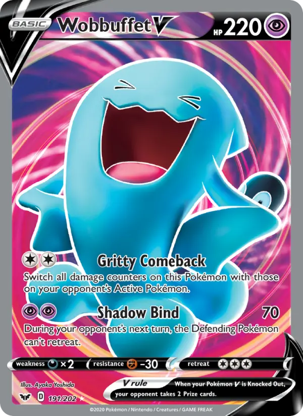 Wobbuffet V — Sword & Shield card #191