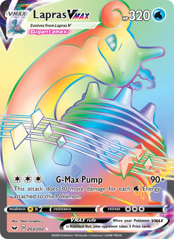 Lapras VMAX — Sword & Shield card #203