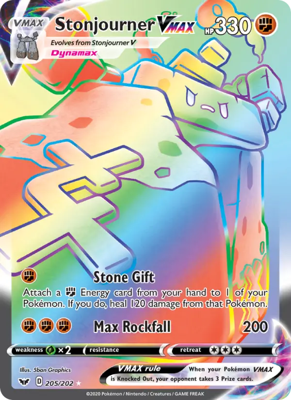 Stonjourner VMAX — Sword & Shield card #205