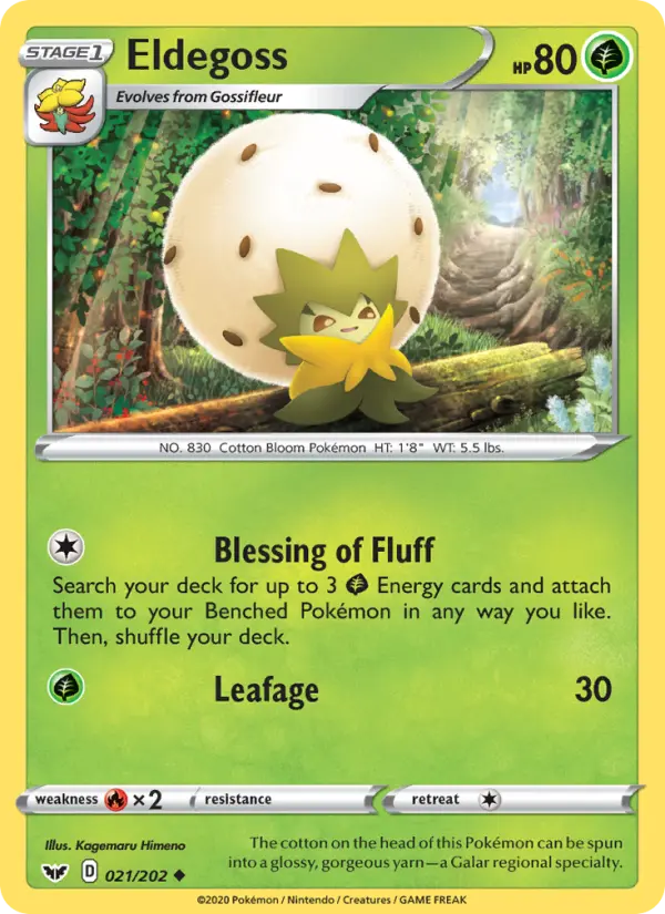 Eldegoss — Sword & Shield card #21