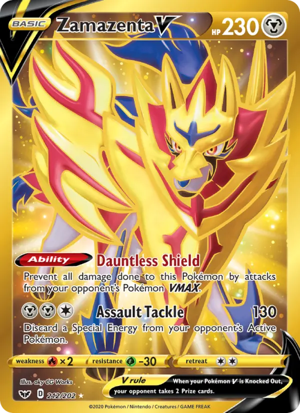 Zamazenta V — Sword & Shield card #212