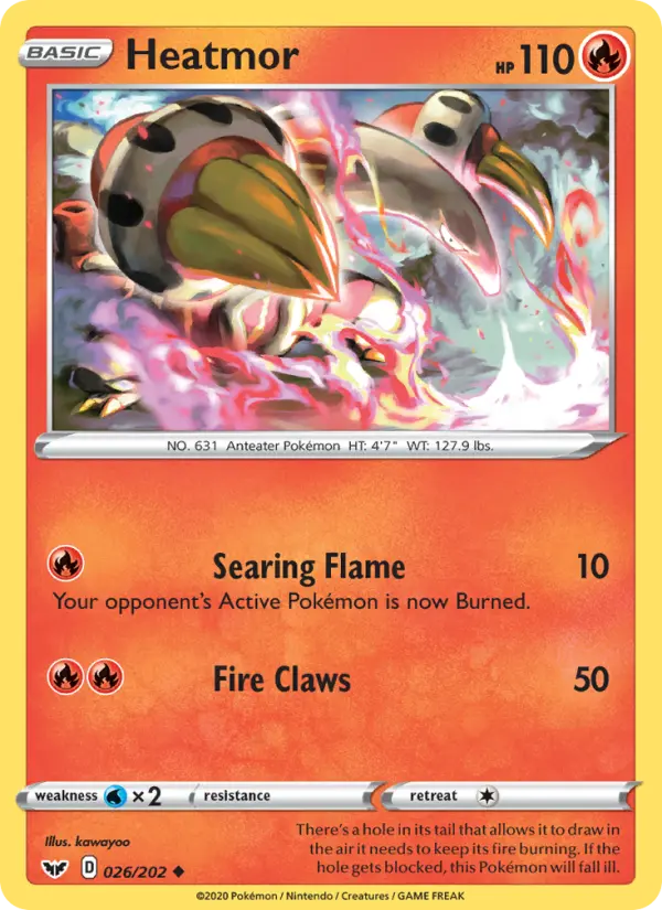 Heatmor — Sword & Shield card #26