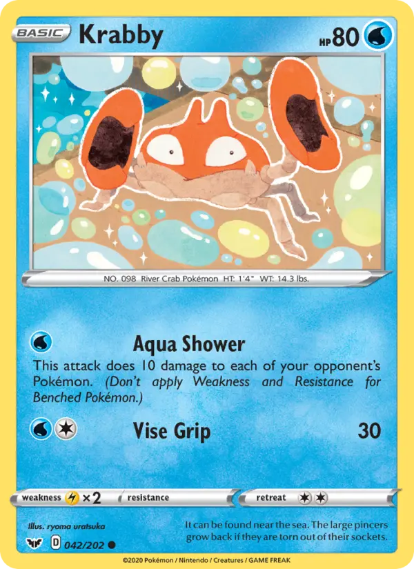 Krabby — Sword & Shield card #42