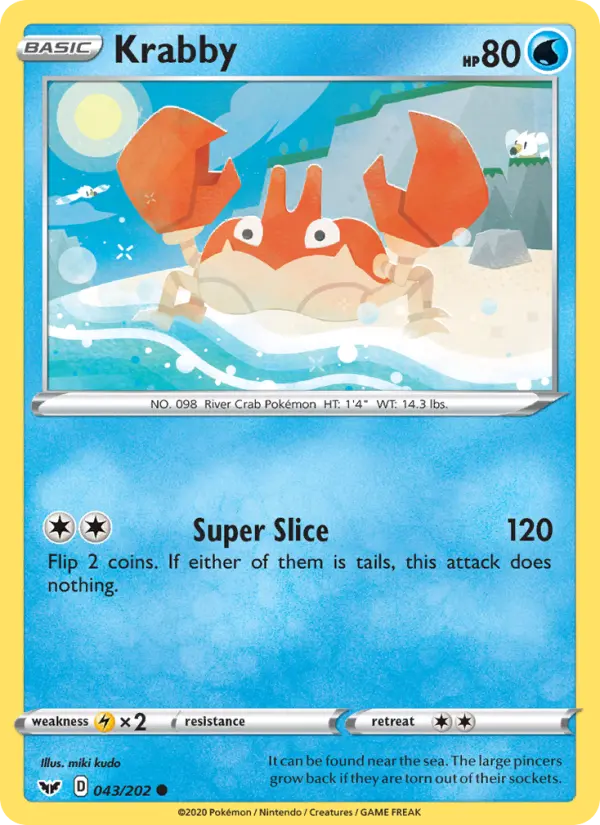 Krabby — Sword & Shield card #43