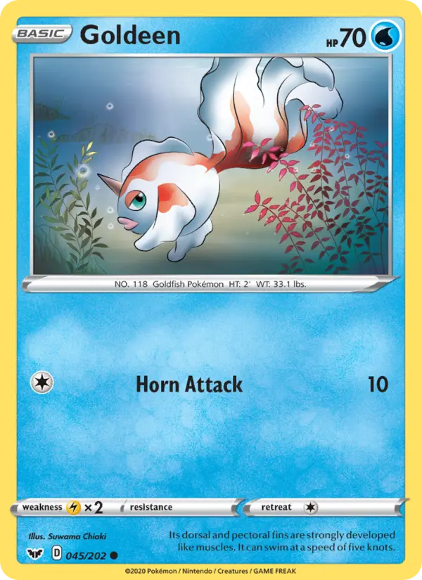 Goldeen — Sword & Shield card #45