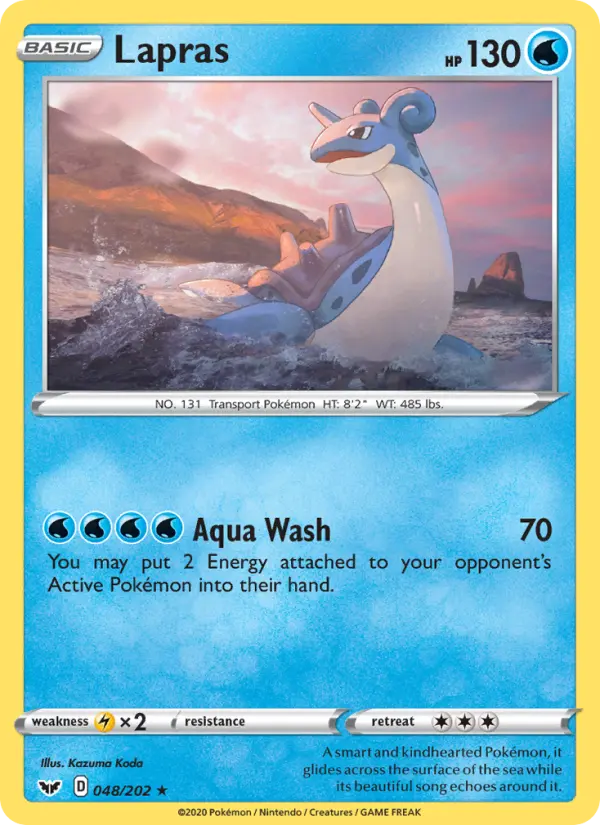 Lapras — Sword & Shield card #48