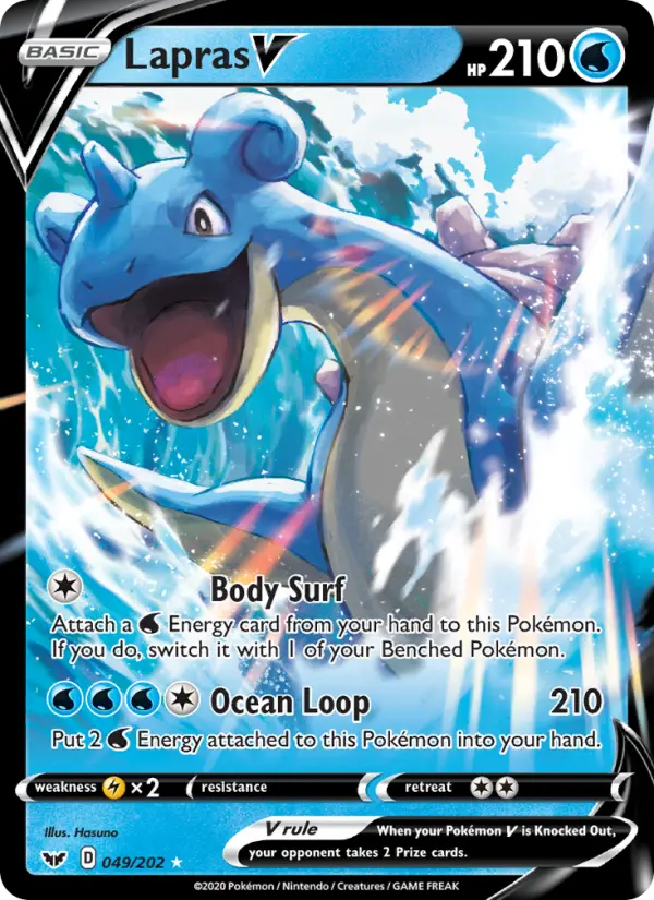Lapras V — Sword & Shield card #49