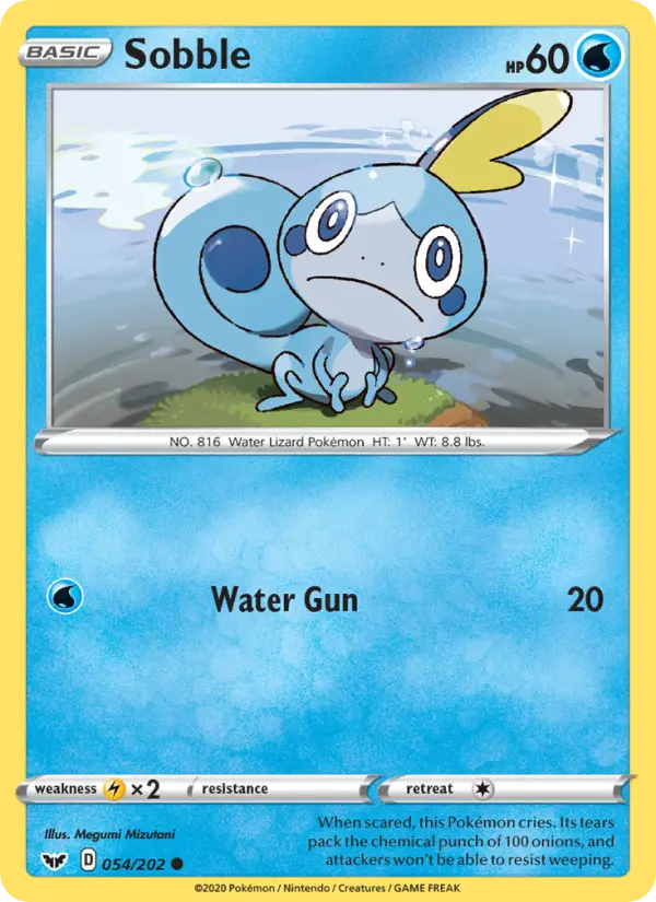 Sobble — Sword & Shield card #54