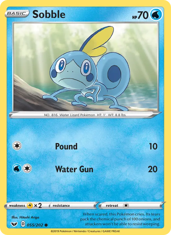 Sobble — Sword & Shield card #55