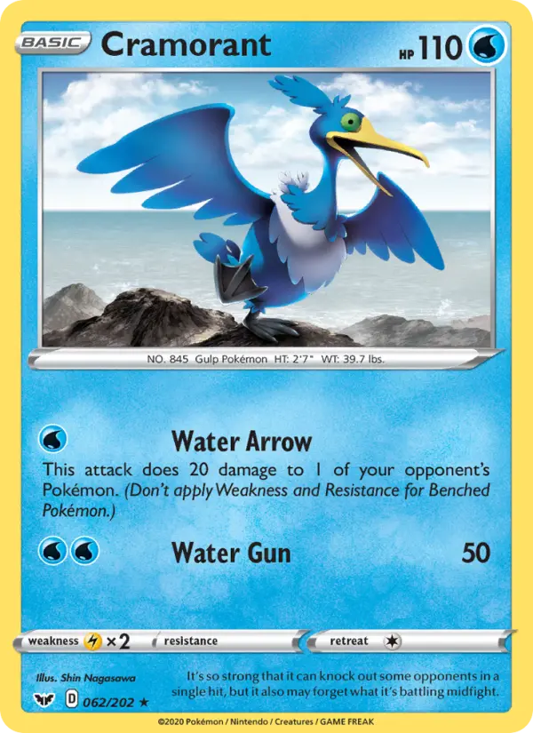 Cramorant — Sword & Shield card #62