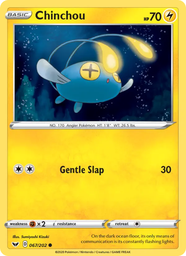 Chinchou — Sword & Shield card #67