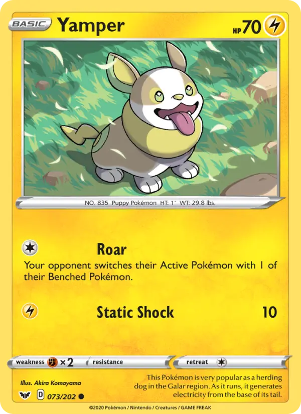 Yamper — Sword & Shield card #73