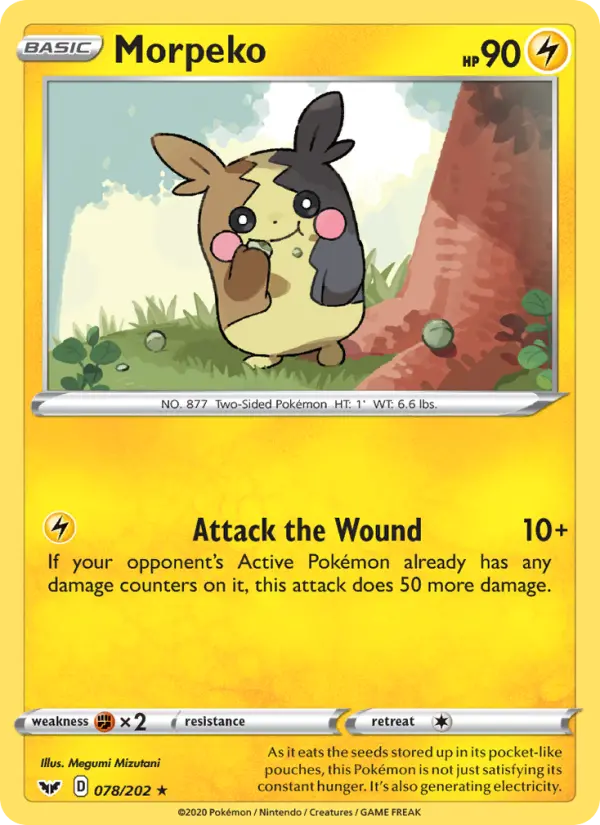 Morpeko — Sword & Shield card #78