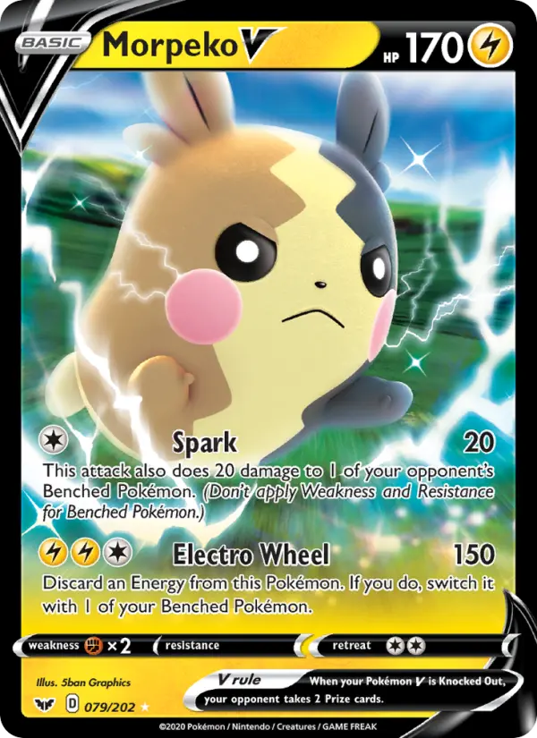 Morpeko V — Sword & Shield card #79