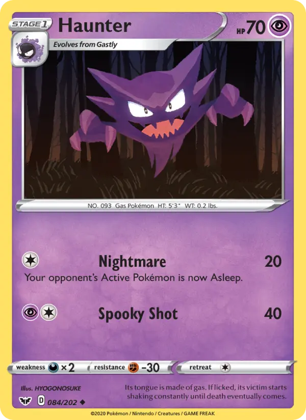 Haunter — Sword & Shield card #84