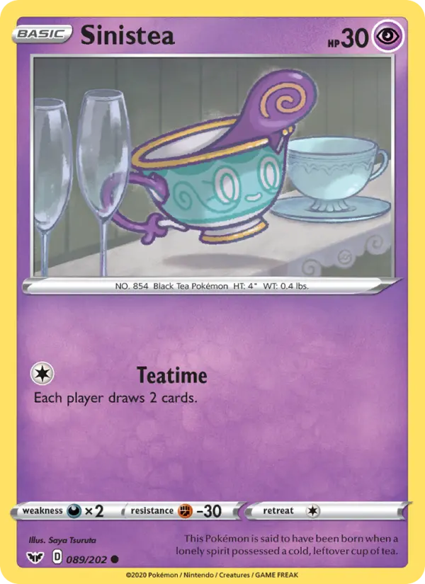 Sinistea — Sword & Shield card #89