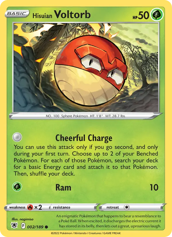 Hisuian Voltorb — Astral Radiance card #002