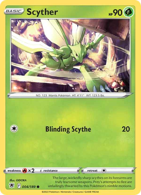 Scyther — Astral Radiance card #004