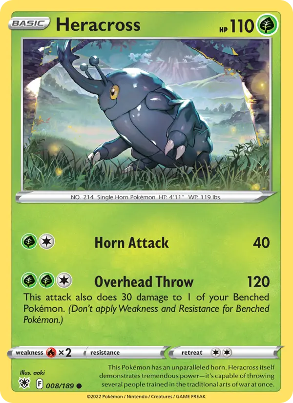 Heracross — Astral Radiance card #008
