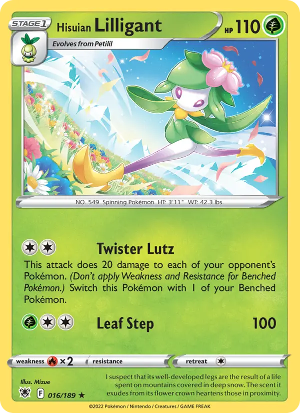 Hisuian Lilligant — Astral Radiance card #016