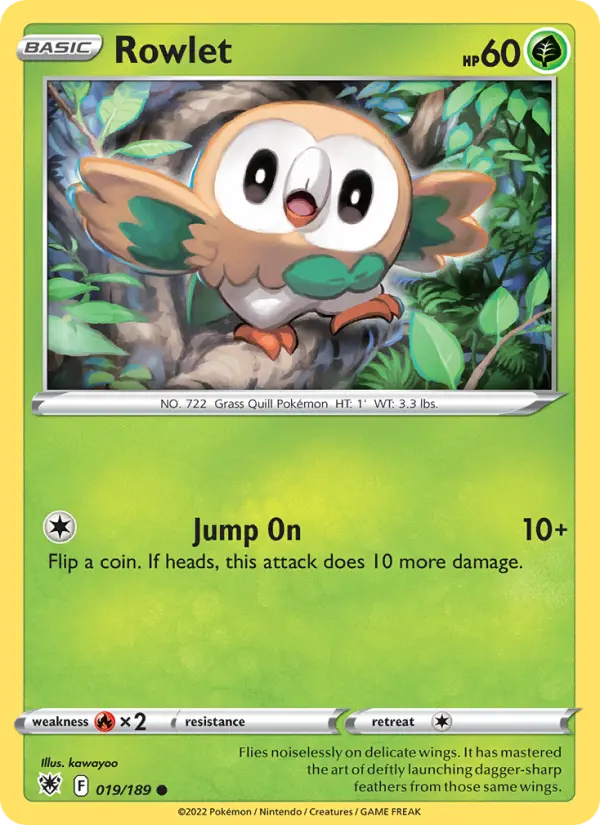 Rowlet — Astral Radiance card #019